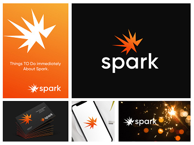spark logo, logo design, gradient logo abstract logo electricity logo minimalist logo smart logo spark spark logo startup logo