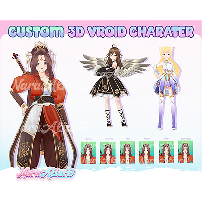 Custom 3D VRoid Character Creation for Streamers and Gamers kick