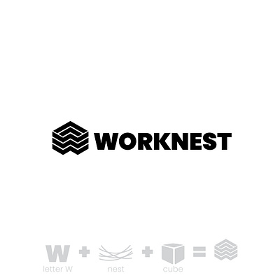 Logo for Working Space Company brand branding design graphic design logo logo design simple logo working space logo