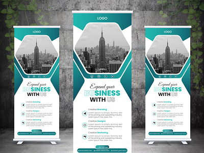 Roll up banner or signage design banner design branding business banner corporate banner creative banner creative design design display banner graphic design logo motion graphics pop up print banner pull up banner roll up roll up banner signage banner design ui x banner