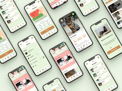 RESCUE US!: Mobile App animal design graphic design mobile design mockup pet ui ux