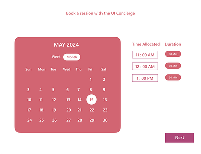 DAILY UI #38 - CALENDAR graphic design ui