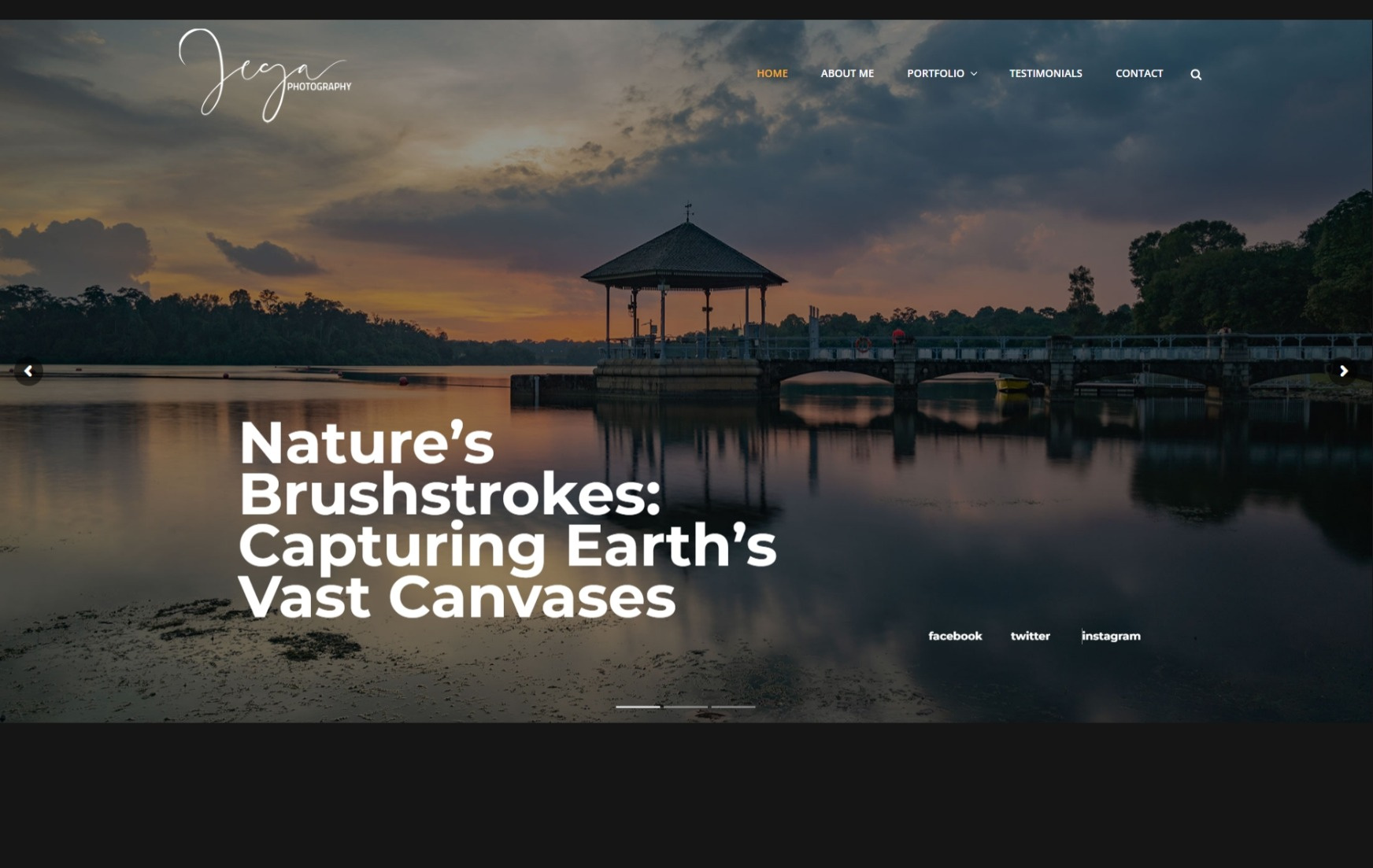 Portfolio Website for a Photographer