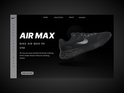 Nike New Product Launch Banner Design 3d animation banner branding graphic design landing page design logo mock up design motion graphics ui website website design