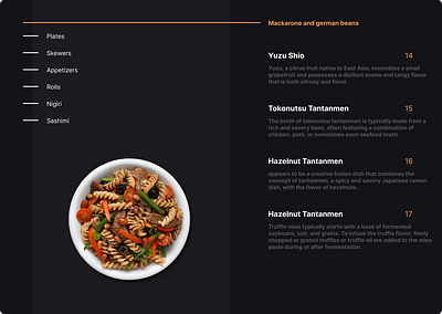 DAILY UI #43 - FOOD MENU graphic design ui