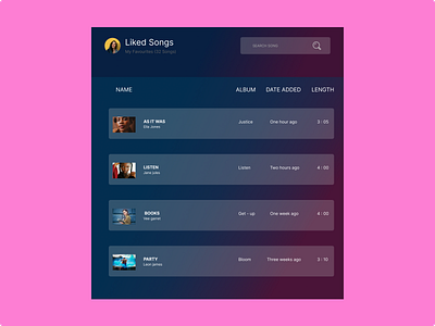 DAILY UI #44 - FAVOURITES graphic design ui