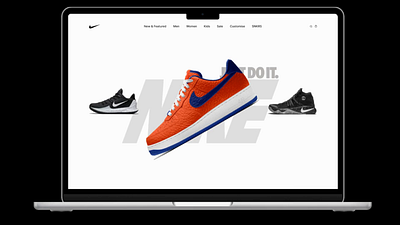 Nike Landing Page Animation animation e commerce figma animation hero section landing page nike nike animation nike hero section ui design ui designer