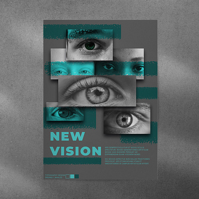 Poster ad adobe photoshop design graphic design gray poster posterdesign typographydesign vision