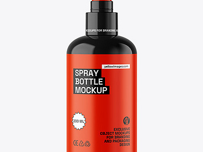 Glossy Spray Bottle Mockup graphic design illustration logo typography ui