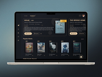 NovelNest - Book Library Dashboard appdesign book dashboard design f figma illustration typography ui uidesign ux