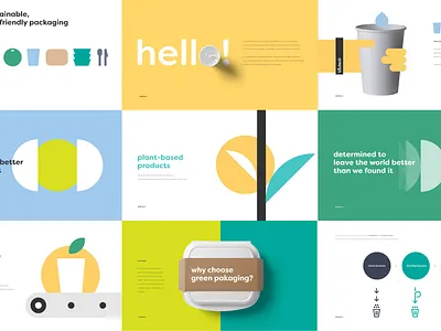 Biodeck's visual identity bio biodeck packaging plant