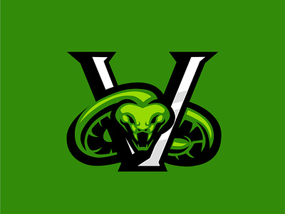 V design graphic design illustration logo mascot mascot logo snake logo vector venom viper viper logo viper logo mascot
