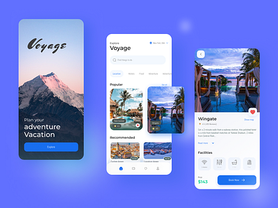 Travel App UI app design mobile app trending ui ui