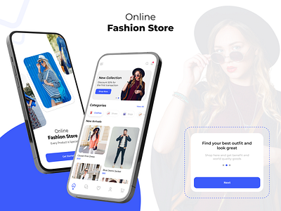 Online Fashion App UI Design