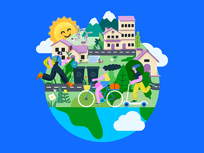 World Environment Day 🌱 3d branding design design asset earth eco friendly free asset graphic design green icon iconscout illustration lifestyle vector world environment day