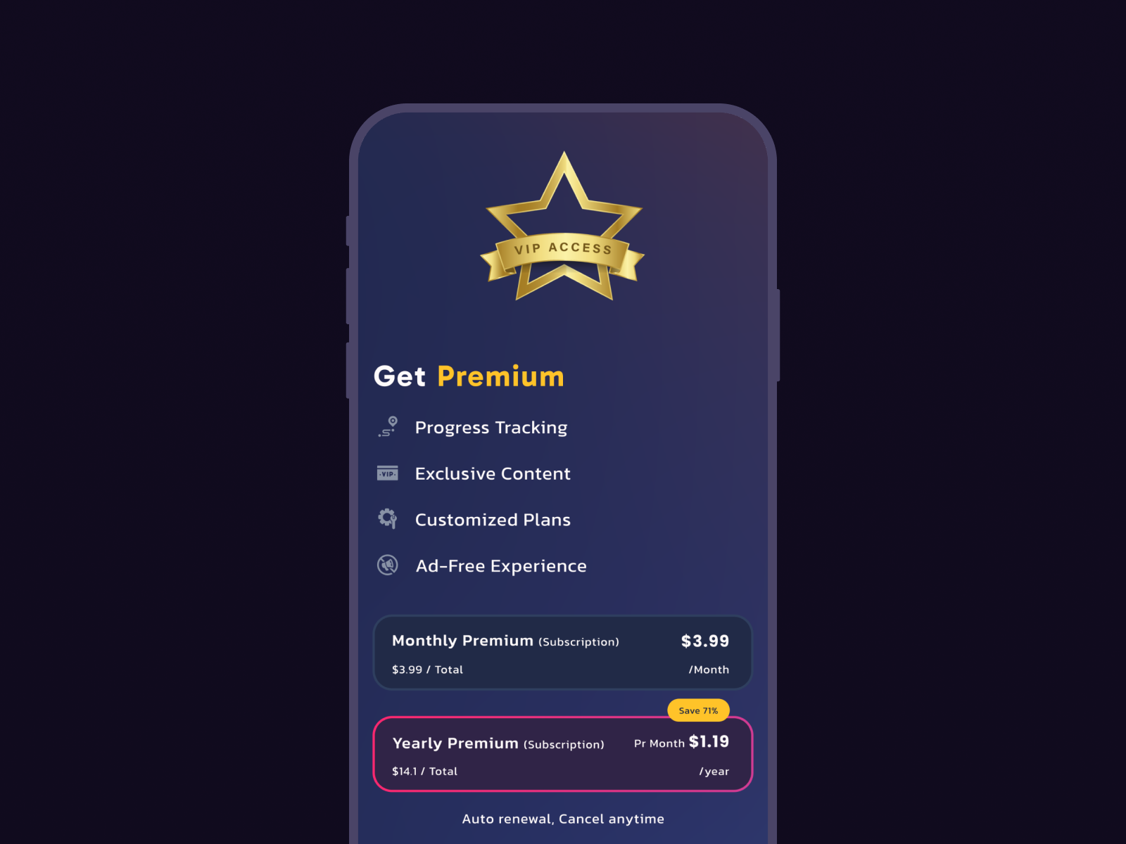 Mobile App Paywall UI Design ((In-App Purchase) design for iap golden membership ui design golden visa green card in app purchase in app purchase packages paywall paywall design paywall packages premium ship pro access remove ads