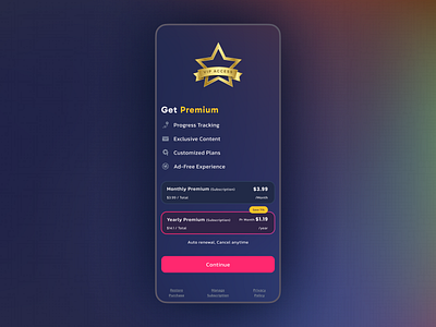 Paywall for Pro Access for Mobile App design for iap golden membership ui design golden visa green card in app purchase in app purchase packages paywall paywall design paywall packages premium ship pro access remove ads