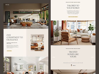 Web design project home homepage interior landing luxury luxury design minimal modern design ui web web design website