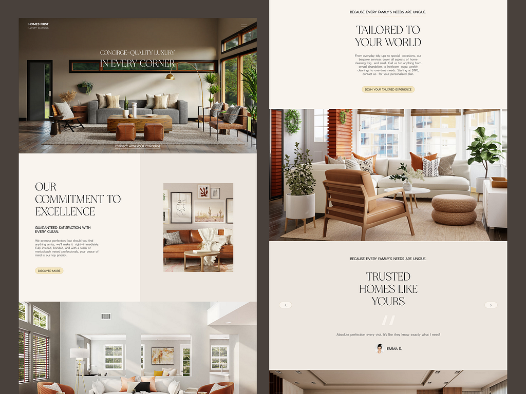 Web design project by Ally Adkinson on Dribbble