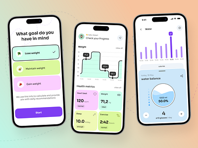 Diet Mobile App app design mobile mobile app mobile app design mobile app ui ui