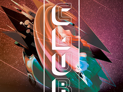 Club Flyer abstract club complex download flyer galaxy graphic design graphicriver layers night poster psd shapes template