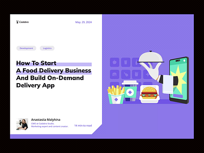 On-Demand Delivery App animation app application blog cafe delivery design eat food interface read restaurant ui uiux ux