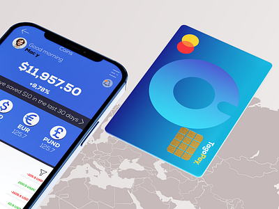 Card and App UI Rendering for Tago Pay animation branding graphic design motion graphics ui ui 3d r ender uidesing