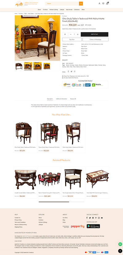 Elegant and Durable Teak Wood Study Table study table teak wood furniture teak wood study table wooden study table