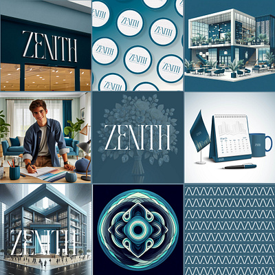 Zenith Branding ( an Architecture Company) branding graphic design illustration logo photoshop