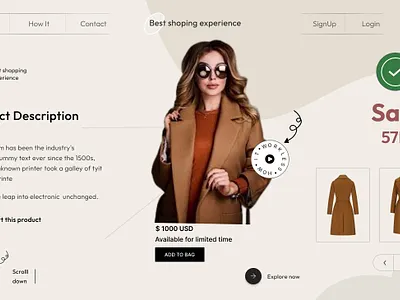 Product page layout 2024 designs best dribbble designs clothing design inspiration design trends ecommerce flat design homepage design landing page mobile friendly design