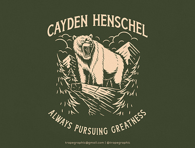 CAYDEN HANSCHEL apparel branding clothing design graphic design illustration outdoor t shirt design vector