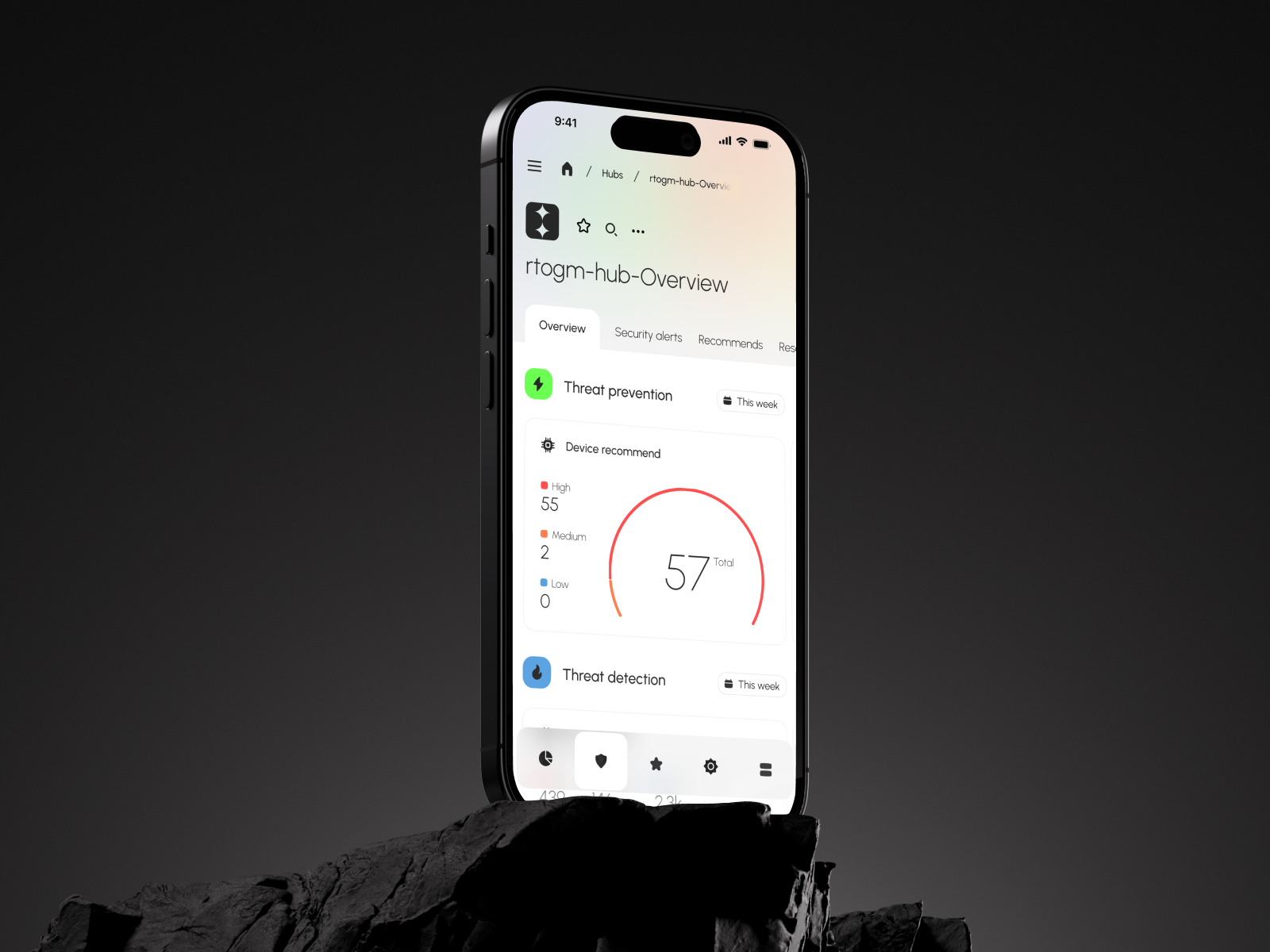 Microsoft Azure - AI Security Management SaaS admin ai ai app app app design b2b business crm cybersecurity dashboard design fintech mobile mobile app product design saas security software ui ux