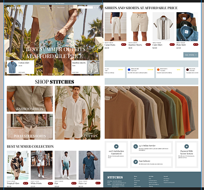 E-commerce Clothing store branding clothing store ecommerce fashion logo mens style ui user interface visual design