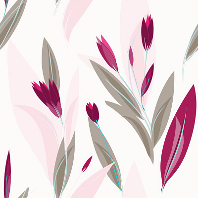 Abstract flower seamless pattern background quick flower design tricks