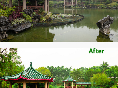 Photo Edit Before And After graphic design