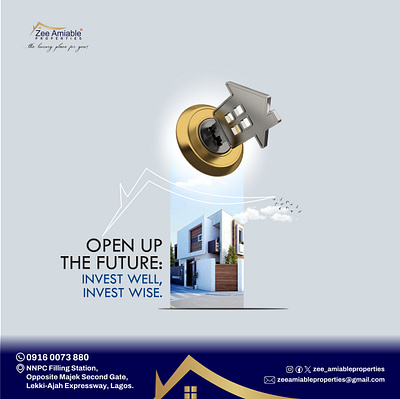 Open up the future (standard flyer design) akinkummi babatunde door and house home house invest well invest wise key lagos real estate open doors open key open up your future real estate caption real estate design real estate flyer real estate house real estate lagos design simple real estate design tunecxino zee amiable properties