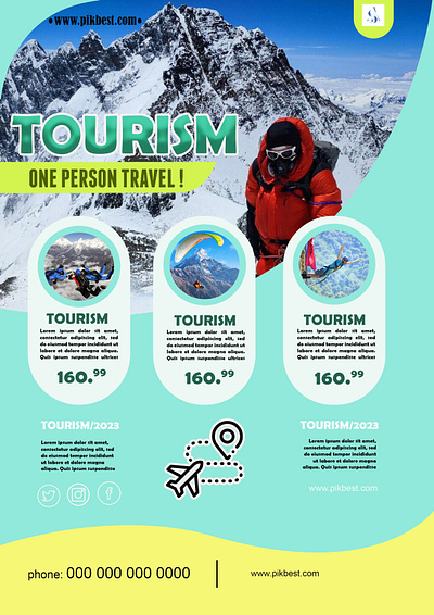 Travel Pamphlet Design graphic design