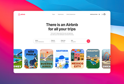 Airbnb Landing Page Design - Daily UI #3 airbnb dailyui design landing page ui web