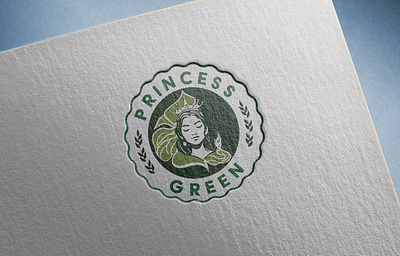 Princess Green branding branding logo