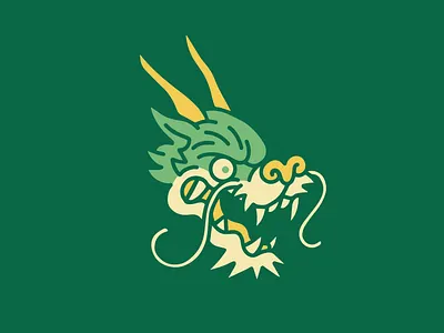 DRAGON HEAD 03 dragon handmade illustration japanese procreate vector