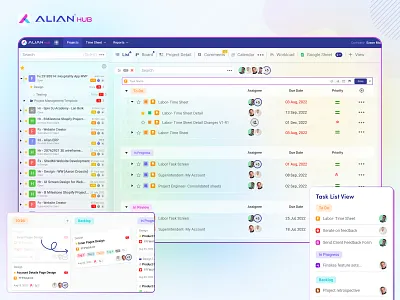 Project Management System admin panel app branding crm design graphic design logo pms project management system saas ui ux web web app