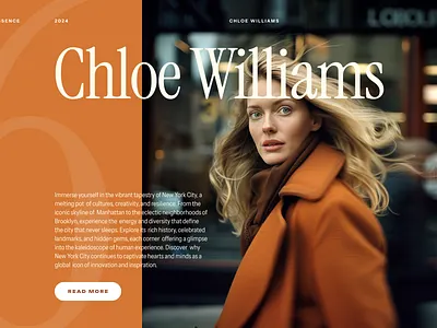 Typehound find 001B design fashion font google fonts grid layout orange typography