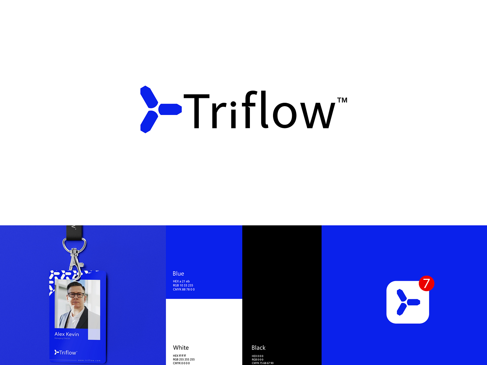 triflow logo by nayab khan on Dribbble
