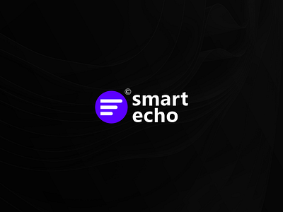 smart echo logo echo logo graphic design logo logo design modern logo smart echo logo sound logo tech logo technology logo
