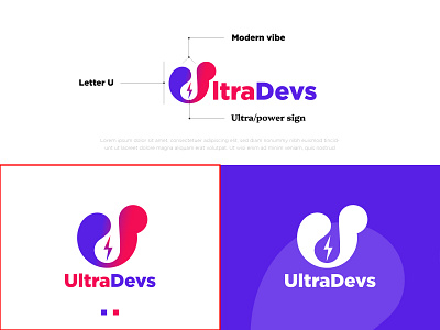 ULRADEVS LOGO DESIGN Recently I Made this logo for a Web Desig logotype