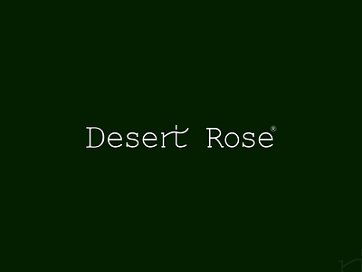 desert rose logo beauty logo desert rose logo female logo modern minimal logo text logo