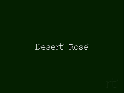 desert rose logo beauty logo desert rose logo female logo modern minimal logo text logo