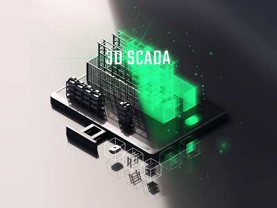 Branding Design for 3D SCADA 3d 3d art branding c4d c4dart illustration