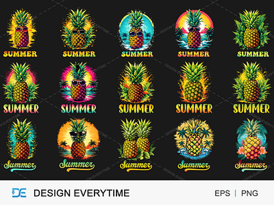 Pineapple illustration bundle For Summer colorful pineapple digital art fresh fruit clipart fruit vector graphic design juicy pineapple art pineapple art pineapple graphics pineapple illustration pineapple illustration bundle pineapple vector pineapple vectorr sublimation design summer art summer fruit summer fruit illustration summer typography summer vector vector design