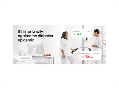 Diabetes Epidemic Product - Healthcare Website ai cgm diabet digital helth healthcare helth life lifestyle medical medical ai medicine mental ui ux website